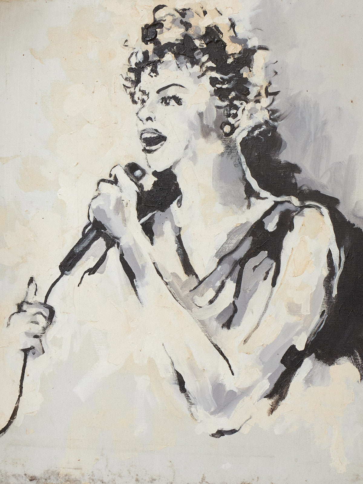 Cabaret Singer in Oil
