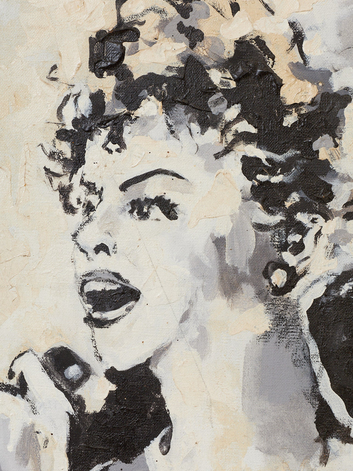 Cabaret Singer in Oil