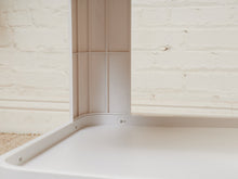 Three Tier White Plastic Side Table