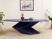 Rare 1970’s Origami Dining Table by Don S. Shoemaker in Blue