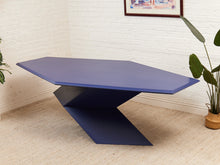 Rare 1970’s Origami Dining Table by Don S. Shoemaker in Blue