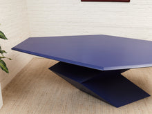 Rare 1970’s Origami Dining Table by Don S. Shoemaker in Blue
