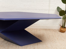 Rare 1970’s Origami Dining Table by Don S. Shoemaker in Blue