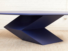 Rare 1970’s Origami Dining Table by Don S. Shoemaker in Blue