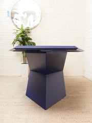 Rare 1970’s Origami Dining Table by Don S. Shoemaker in Blue