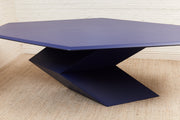 Rare 1970’s Origami Dining Table by Don S. Shoemaker in Blue