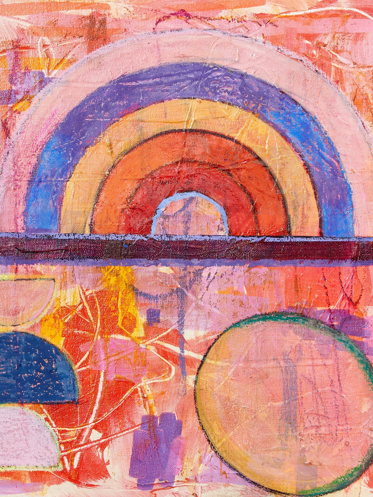 Color Study Original Painting by LA artist Elizabeth Martinez