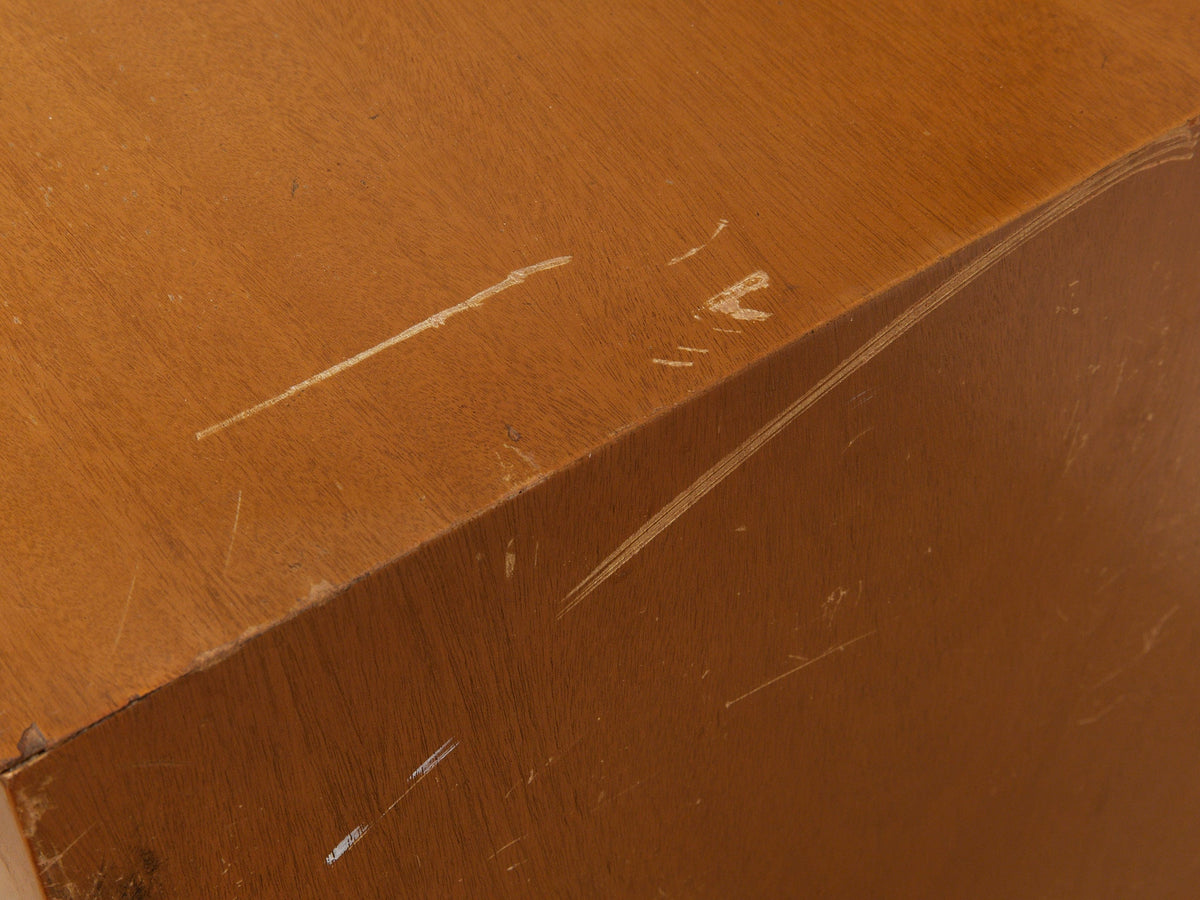 Vintage Mid-Century Modern Nine-Drawer Dresser by Red Lion Furniture Co. as Found