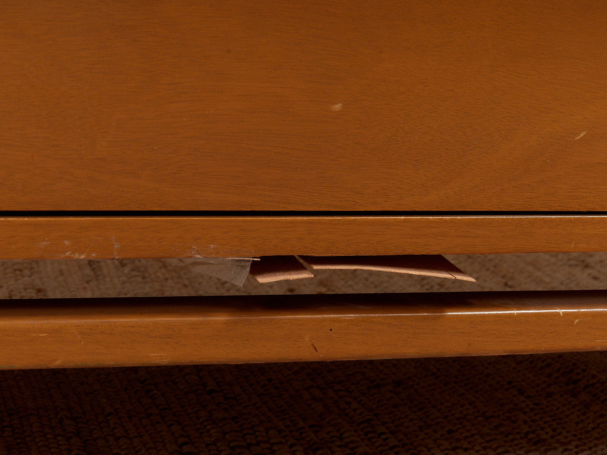 Vintage Mid-Century Modern Nine-Drawer Dresser by Red Lion Furniture Co. as Found