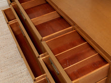 Vintage Mid-Century Modern Nine-Drawer Dresser by Red Lion Furniture Co. as Found