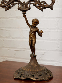 Pair of Italian Cherub Candelabras