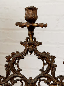 Pair of Italian Cherub Candelabras