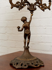 Pair of Italian Cherub Candelabras