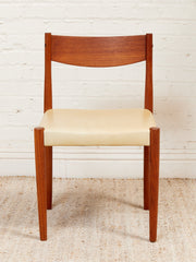 Danish modern Teak Chairs with Seat