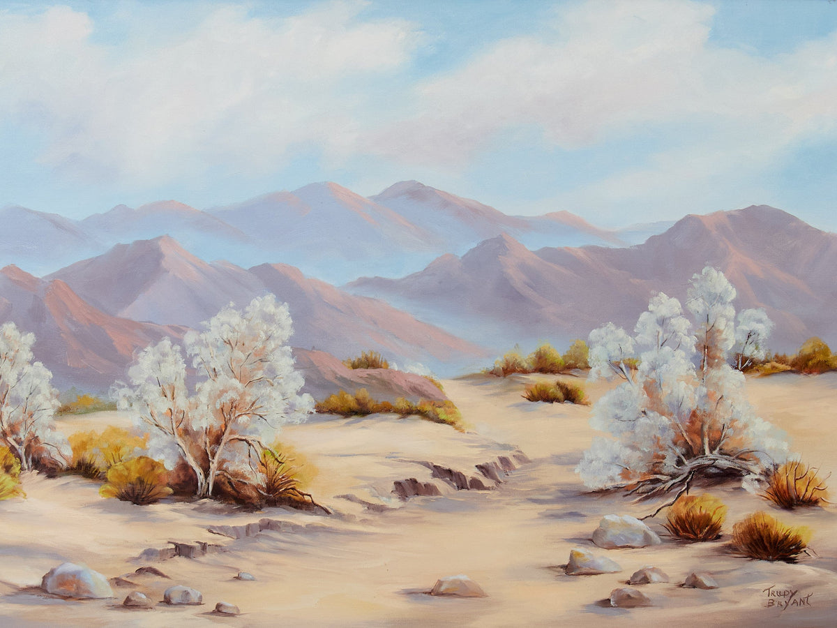 Desert California Painting by Trudy Bryant