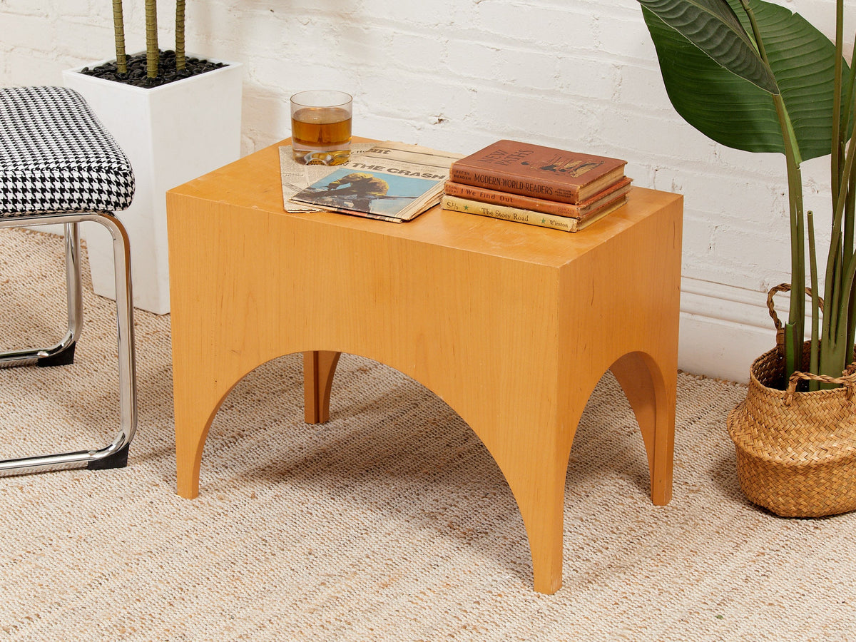 Arc Blonde End Table