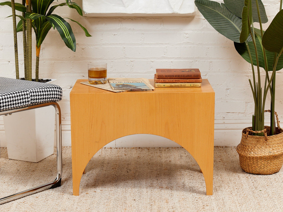Arc Blonde End Table