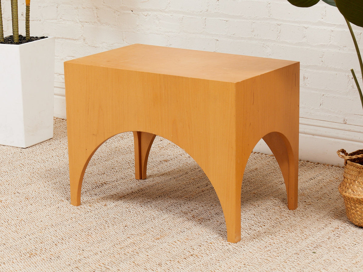 Arc Blonde End Table
