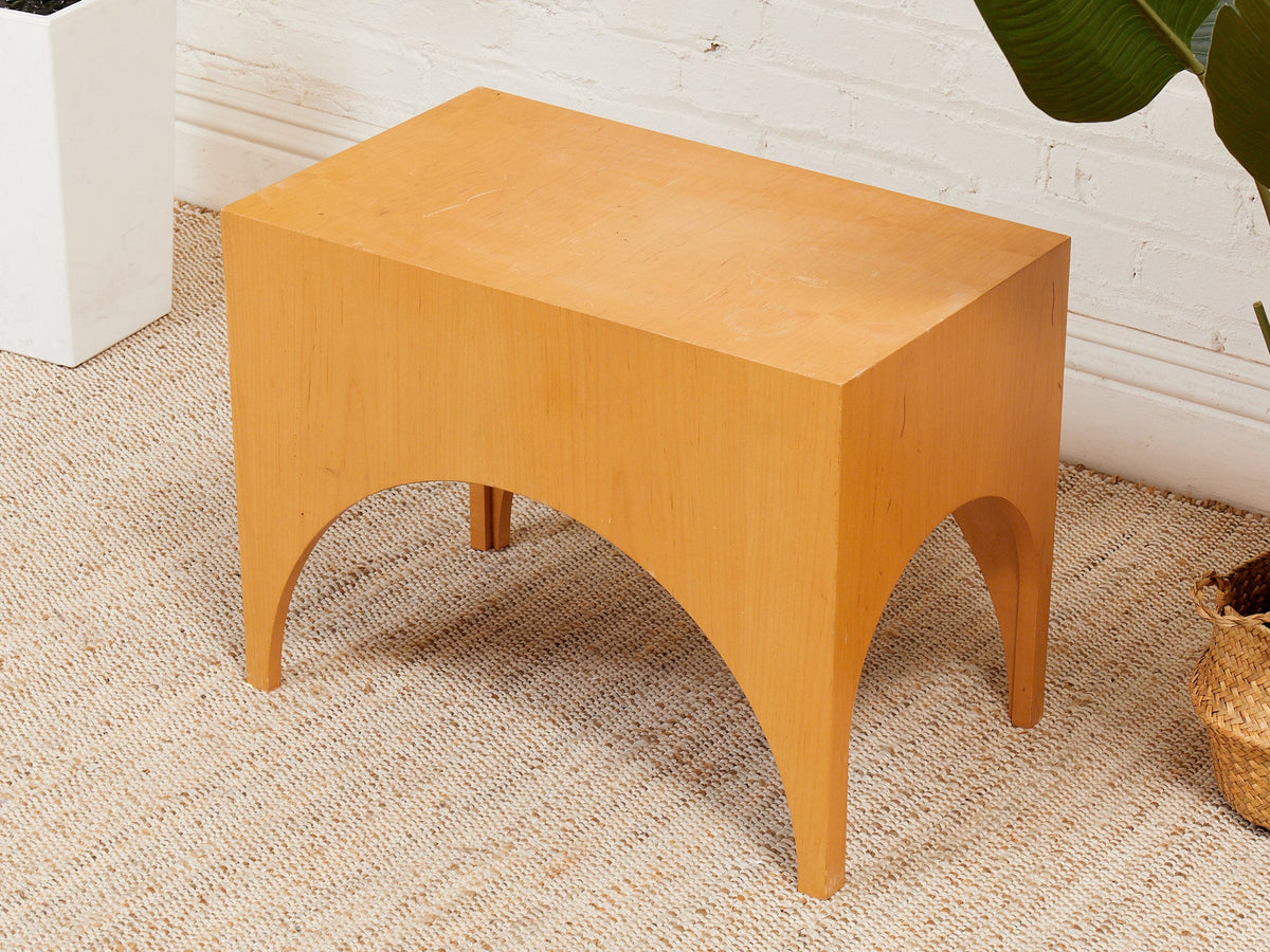 Arc Blonde End Table