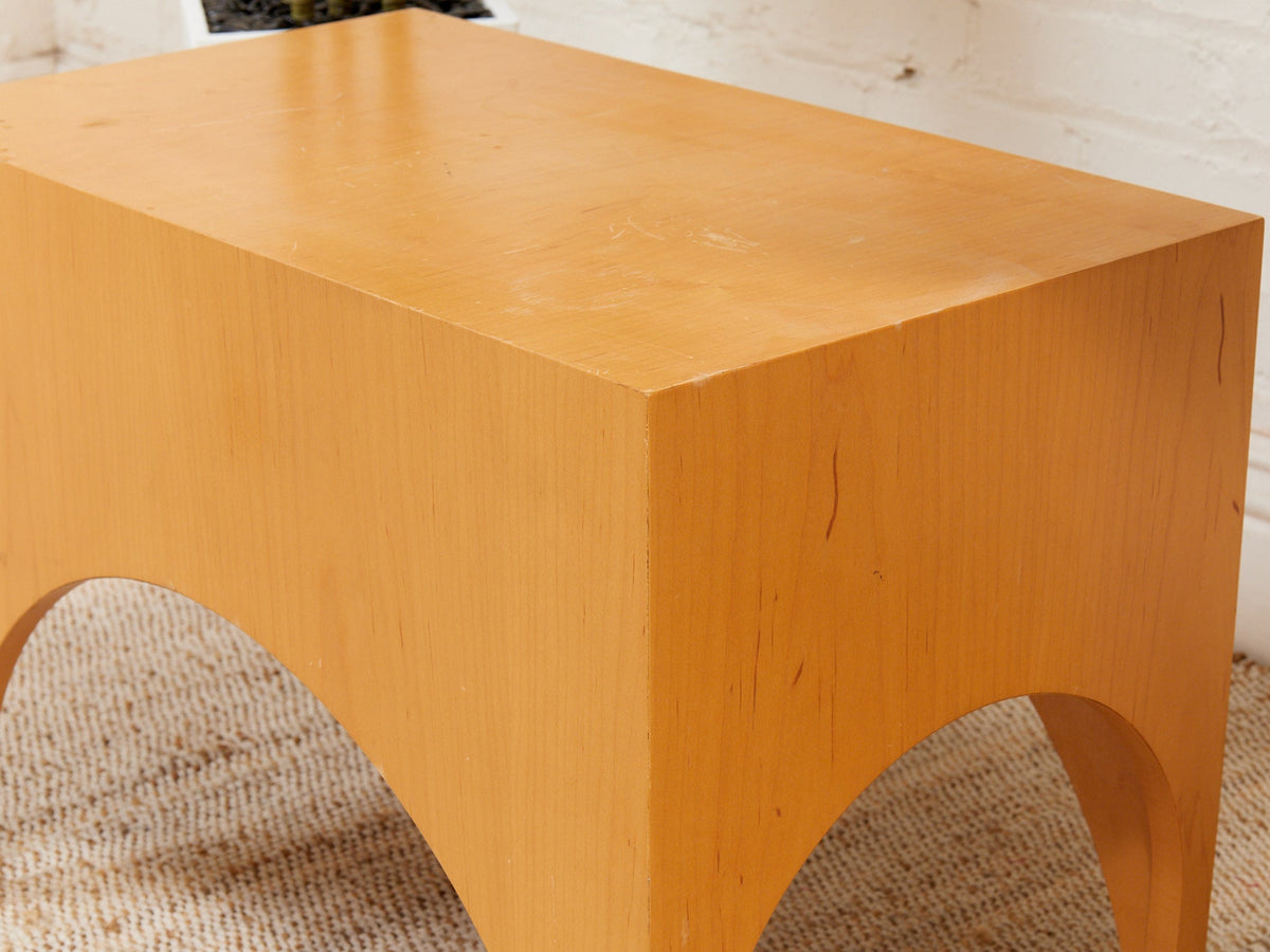 Arc Blonde End Table