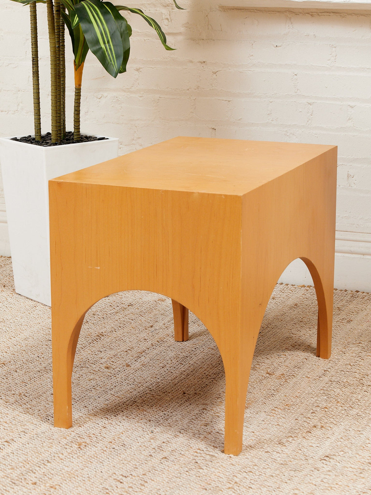 Arc Blonde End Table