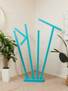 Tiki Sculpture in Aqua Handmade on of a kind