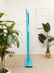 Tiki Sculpture in Aqua Handmade on of a kind