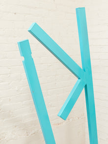 Tiki Sculpture in Aqua Handmade on of a kind