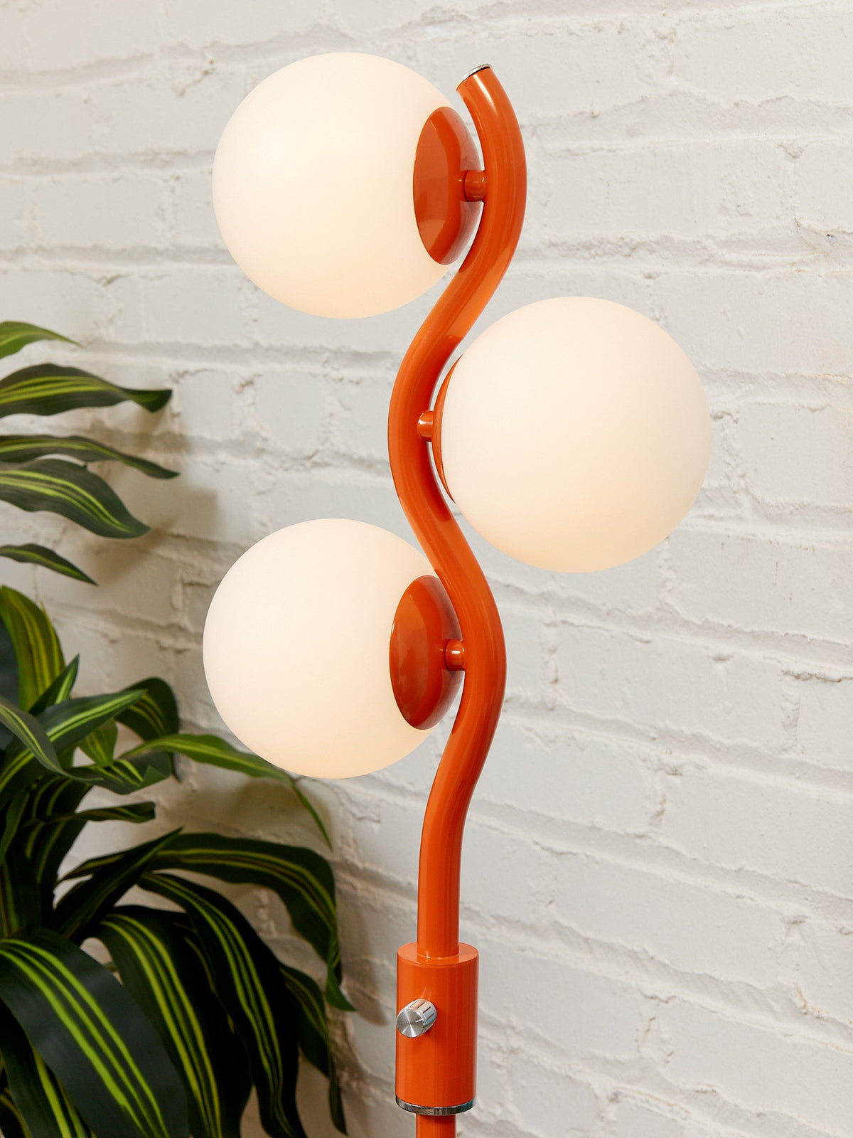 Orange Multi Globe Floor Lamp