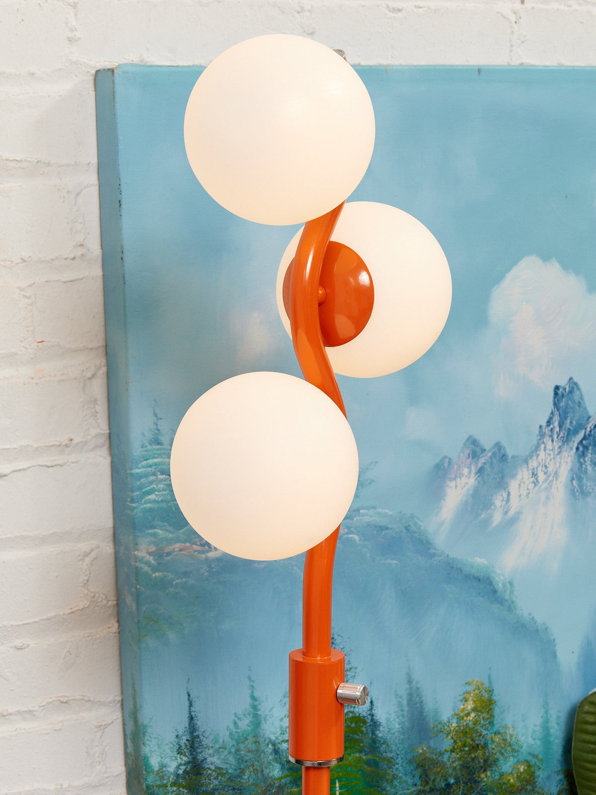 Orange Multi Globe Floor Lamp