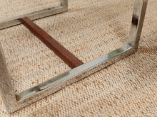 1970’s Wood and Chrome End Table