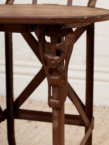 Cast Metal Folding Chair Imperial Steel Corp Chicago IL. Antique 1920s