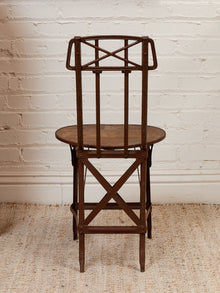 Cast Metal Folding Chair Imperial Steel Corp Chicago IL. Antique 1920s