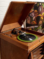 VICTROLA 1917 RCA TALKING MACHINE ANTIQUE CLASSIC RARE VV-100 PLAYS WORKS