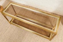Mastercraft Brass 1970’s Hollywood Regency Entry table