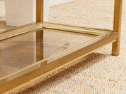 Mastercraft Brass 1970’s Hollywood Regency Entry table