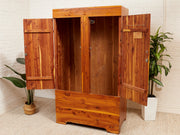 Pine primitive Mid-Century Vintage Armoire