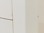 White Post Modern End Table Nightstand