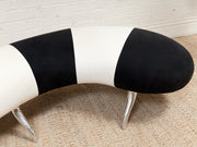 Black and White Centipede Post Modern Bench