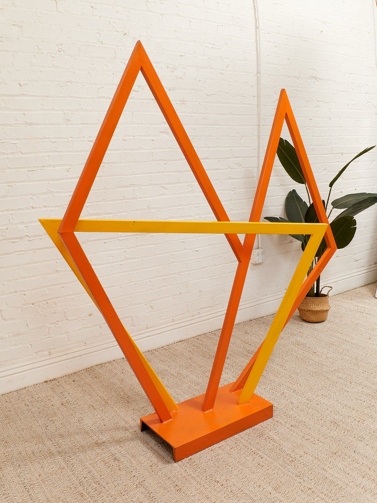 Orange and Yellow Art Wall Sculpture