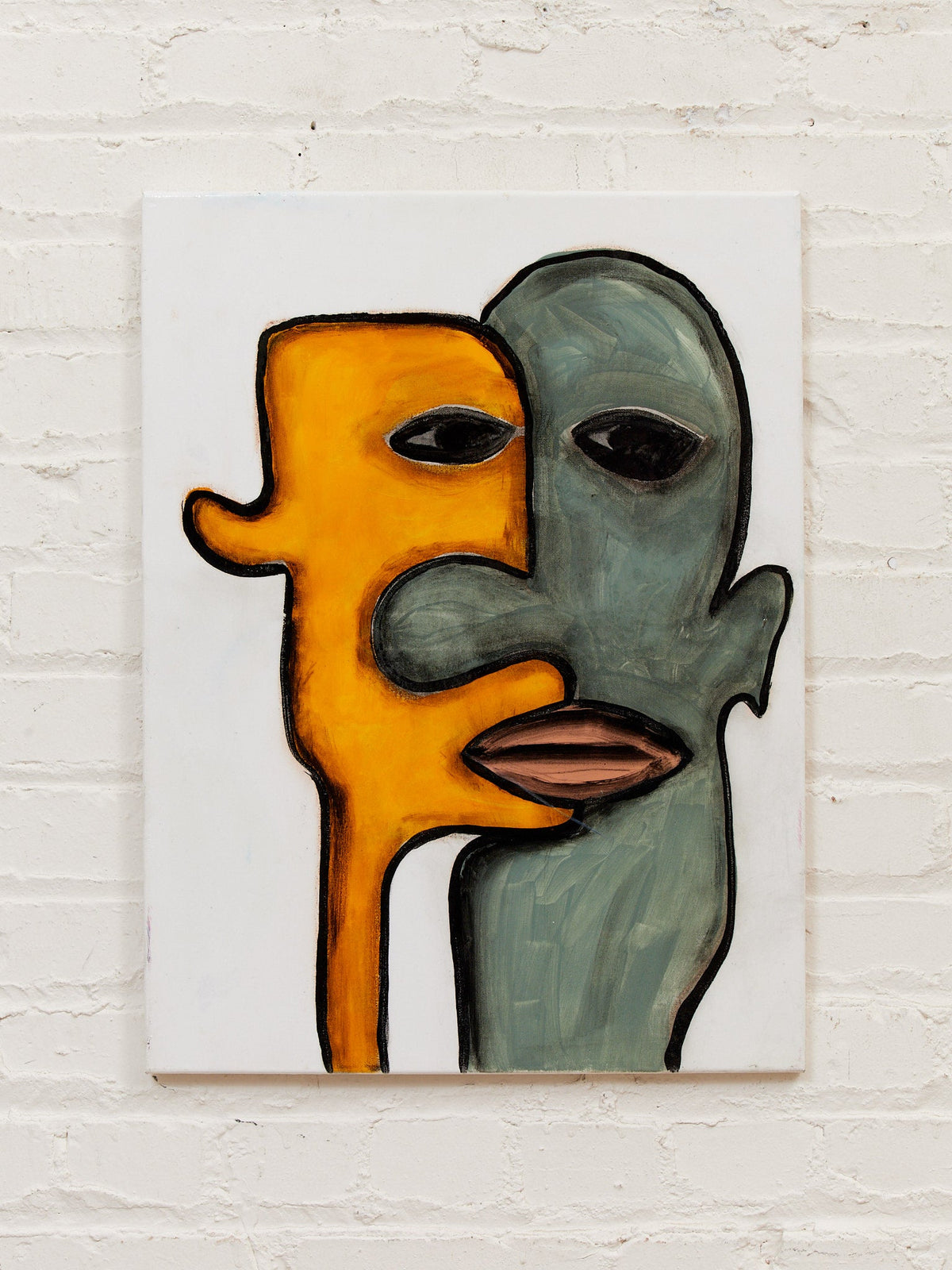 Dual Presence Original Painting by Julio De La Concha