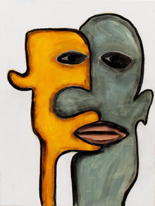 Dual Presence Original Painting by Julio De La Concha