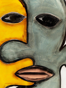 Dual Presence Original Painting by Julio De La Concha