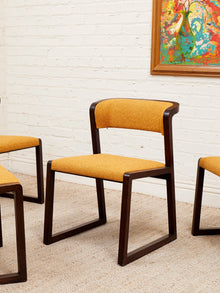 Camerich Dining Chair in Mustard Tweed