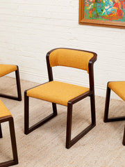 Camerich Dining Chair in Mustard Tweed