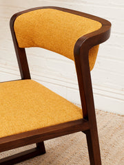 Camerich Dining Chair in Mustard Tweed