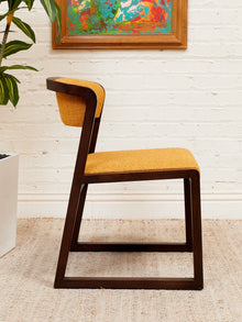 Camerich Dining Chair in Mustard Tweed