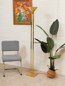Vintage Geurge Kovacs Brass Glass and Lucite Floor Lamp