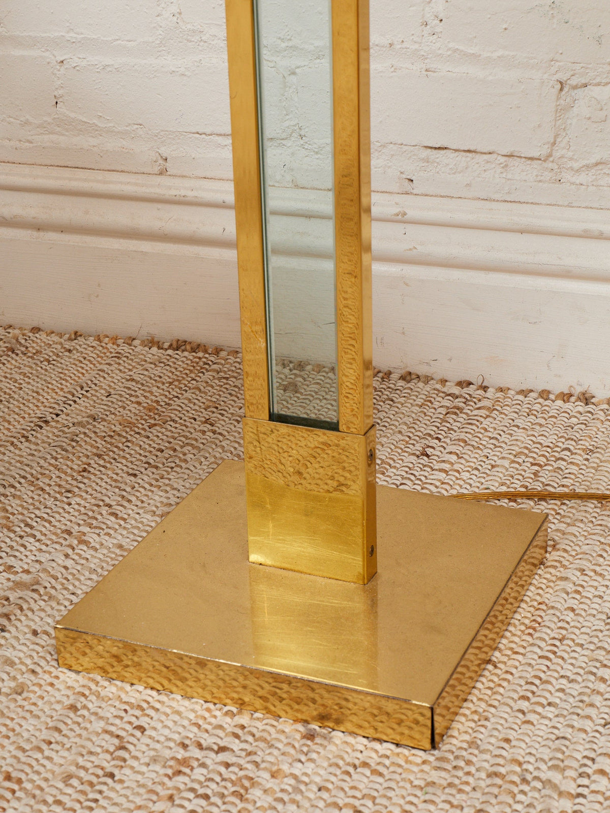 Vintage Geurge Kovacs Brass Glass and Lucite Floor Lamp