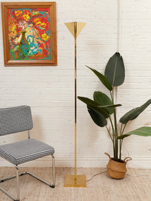 Vintage Geurge Kovacs Brass Glass and Lucite Floor Lamp